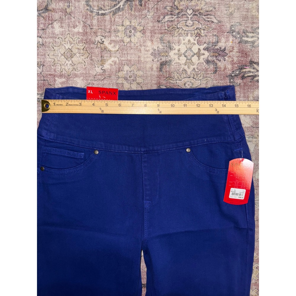 Spanx Denim Leggings Blue Lapis High Waisted Skinny Jeans XL 2066‎ NEW - Picture 7 of 10
